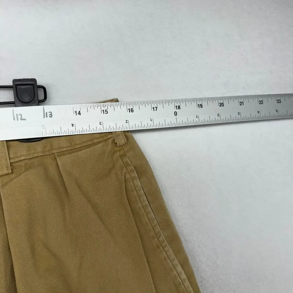 Vintage J Crew Pants men's 34 Fits 31x29 Brown Baggy Fatigue USA Made Trousers